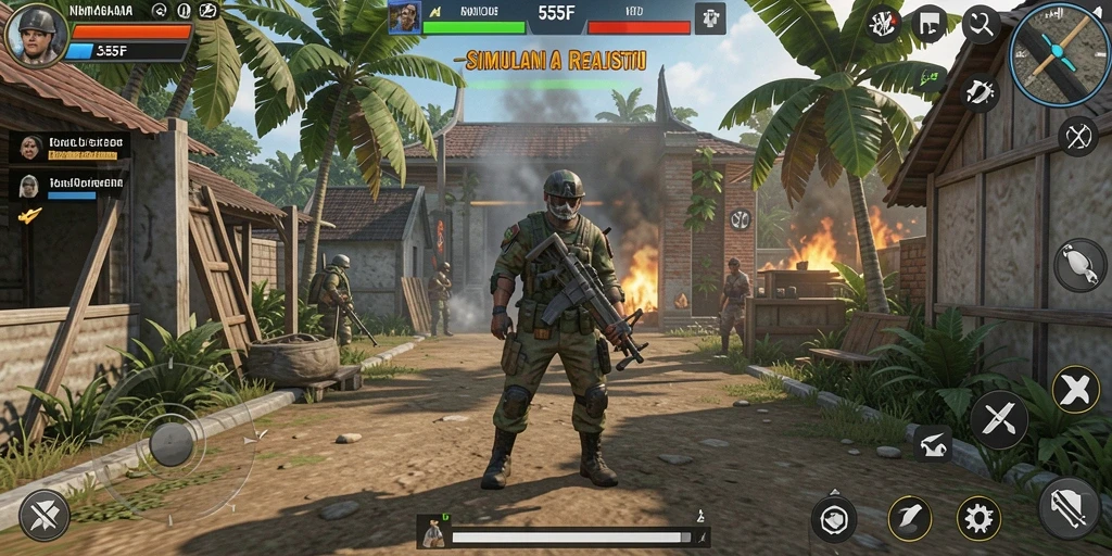 Gameplay menarik dari 555F dengan elemen simulasi interaktif.