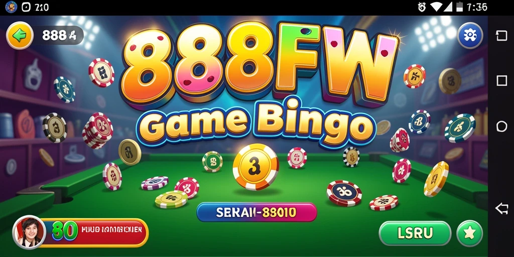 Tampilan gameplay seru dalam aplikasi Bingo 888FW.