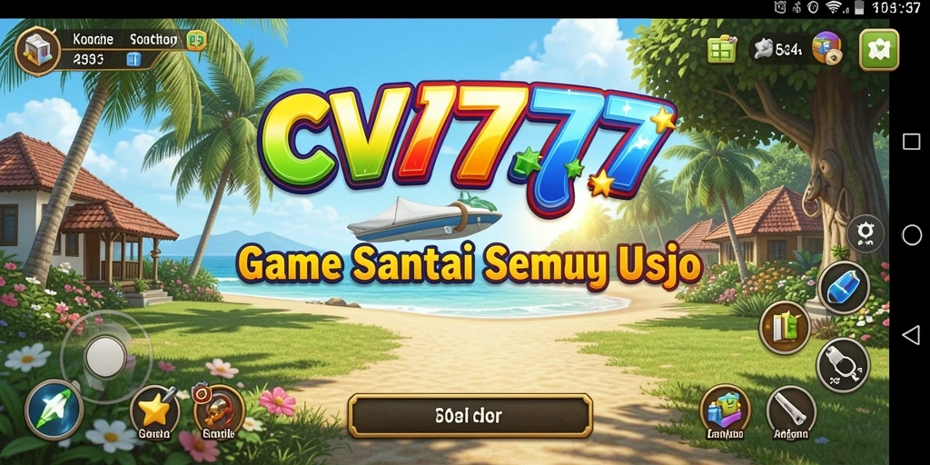 Tampilan gameplay CV777 yang menarik dan penuh warna.