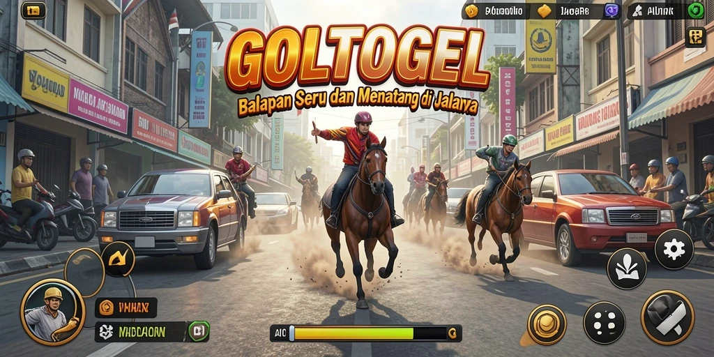 Gameplay Racing GOLTOGEL yang mendebarkan dan menantang.