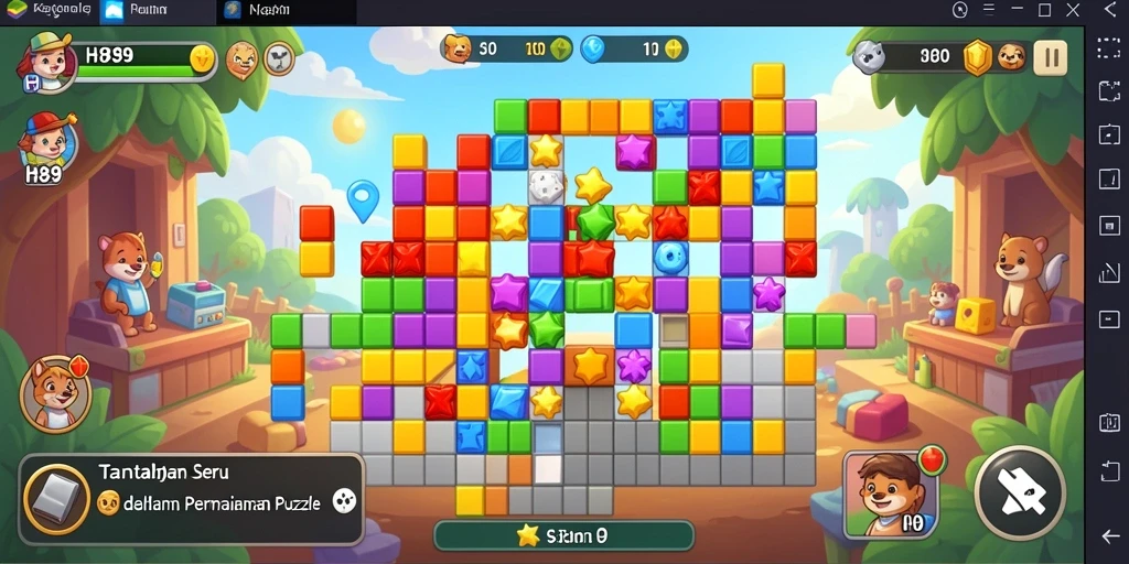 Tangkapan layar H89 menampilkan gameplay seru dari permainan Puzzle.