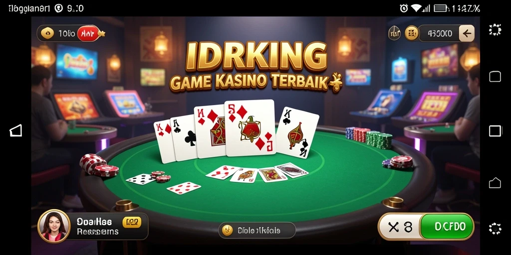 Screenshot IDRKING menunjukkan aksi seru bermain domino di Kasino virtual.