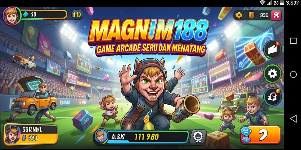 Tampilan gameplay seru dan dinamis di MAGNUM188.
