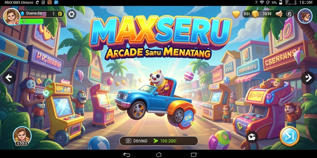 Gameplay seru dari MAXSERU yang menggugah semangat bermain.