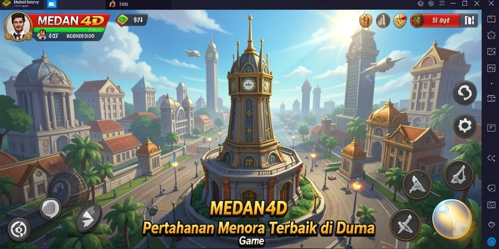 Screenshot gameplay MEDAN4D menampilkan aksi pertahanan yang mendebarkan.
