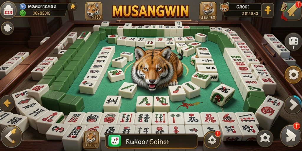 Gameplay menantang Mahjong di MUSANGWIN yang menarik.