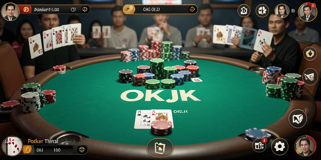 Gameplay seru OKJK dengan Poker yang menantang.