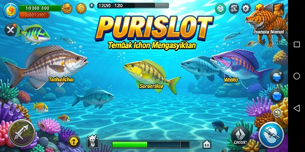 Gameplay seru Tembak Ikan di PURISLOT dengan grafik menawan.