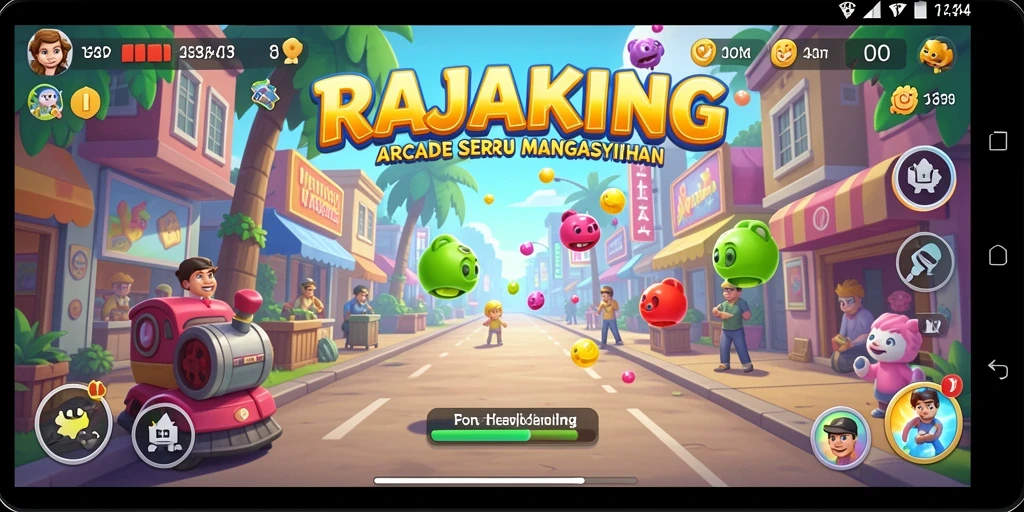 Screenshot gameplay RAJAKING menampilkan aksi seru di level yang menantang.