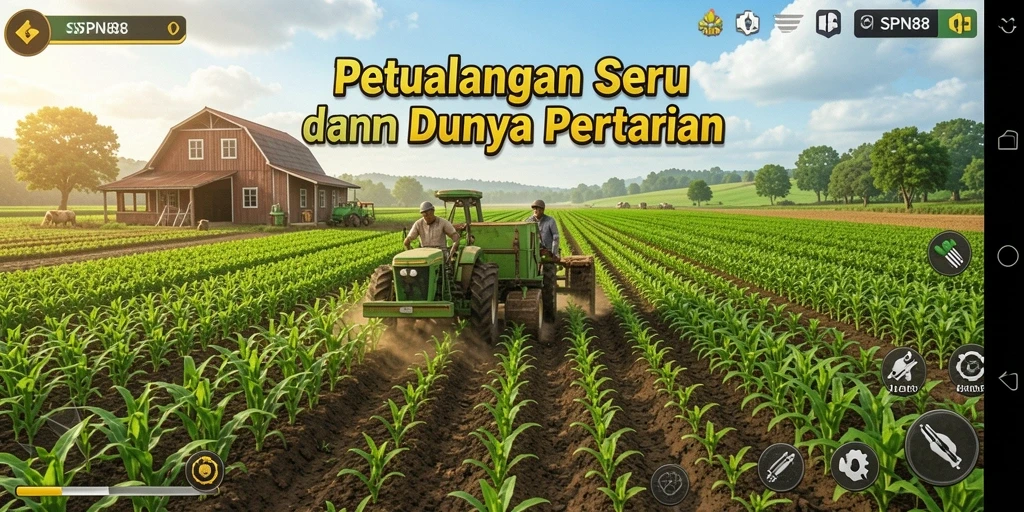 Screenshot gameplay SPN88 menunjukkan petualangan seru bertani.