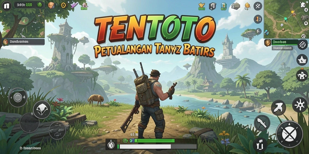 Gameplay TENTOTO menunjukkan petualangan seru di dunia terbuka.
