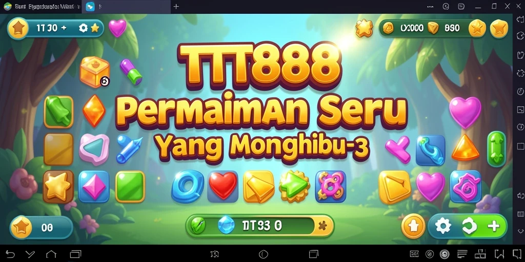 Tampilan gameplay TTT888 yang seru saat mencocokkan buah-buahan.