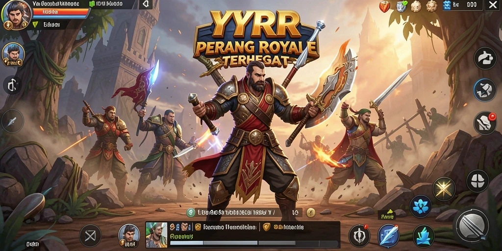 Tampilan gameplay mengesankan dari YYRR dalam pertempuran Battle Royale.