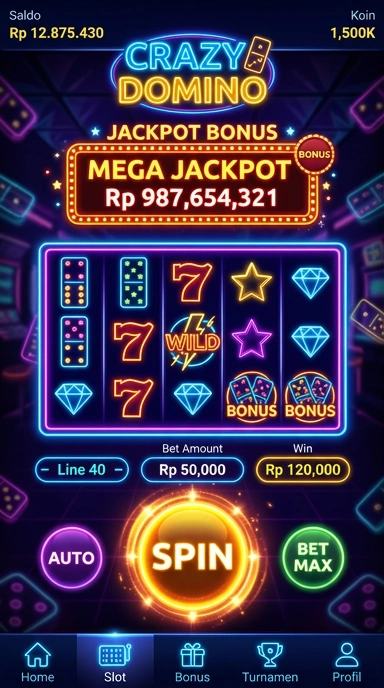 Pengguna menikmati fitur menarik dari crazydomino dalam permainan.